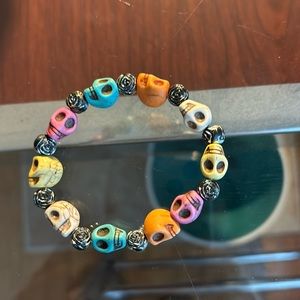 Colorful skull bracelet